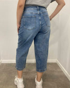 Μπλε κάπρι φαρδύ jean
