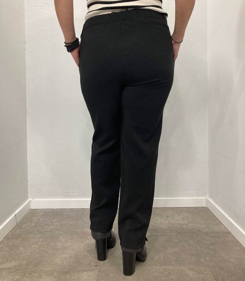 Black cigarette trousers