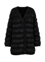 Knitted black cardigan with lurex details