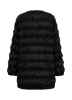 Knitted black cardigan with lurex details