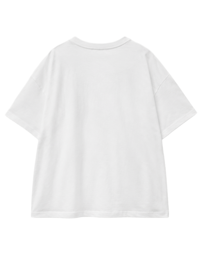 Κοντομάνικο βαμβακερό T-Shirt με τύπωμα κύκνου